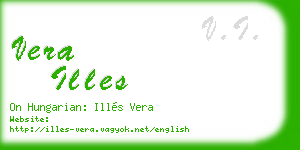 vera illes business card